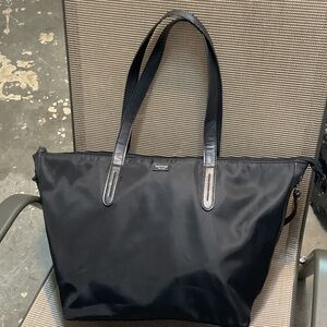 Botkier Black Nylon Tote with Leather Handles